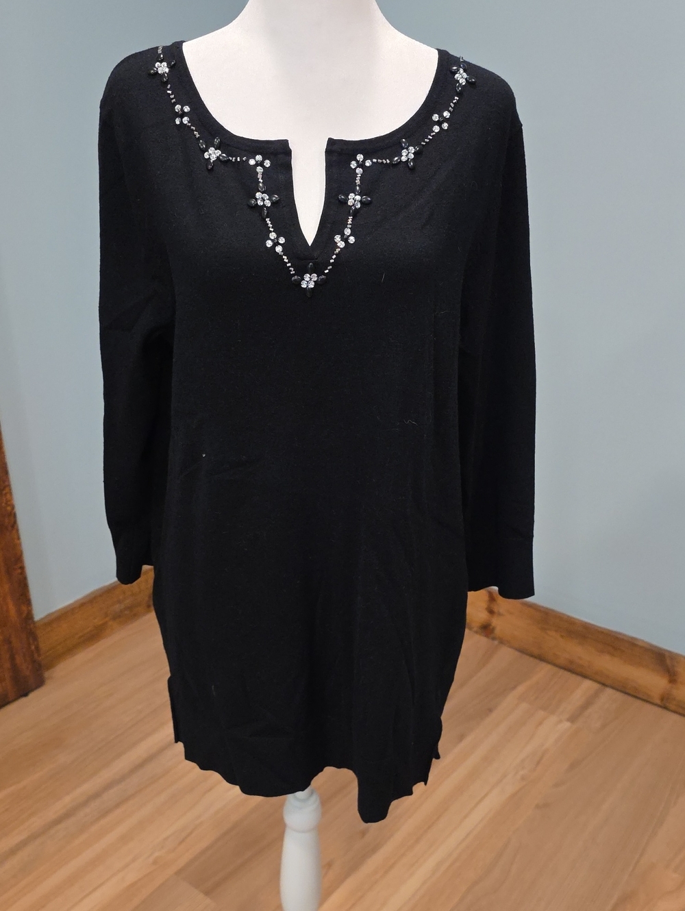 Cable & Gauge Black Tunic L